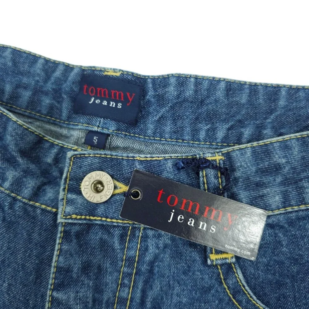 Tommy Jeans Denim Shorts Women Size 5 Mid Rise 2.25